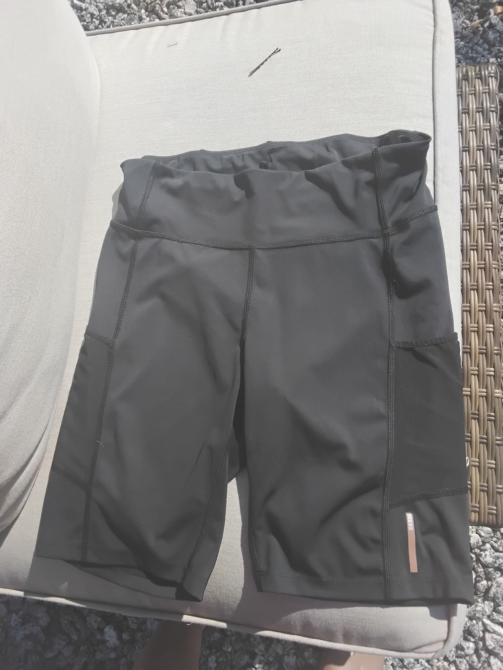 REI Black Women's Athletic High-Rise Bike Shorts